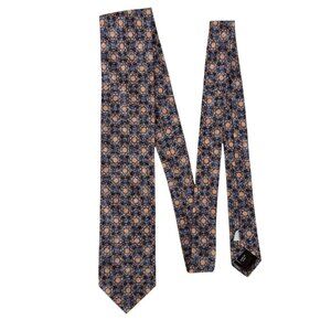 Robert Talbott Best of Class Silk Blend Geometric Medallion Print Tie NWT